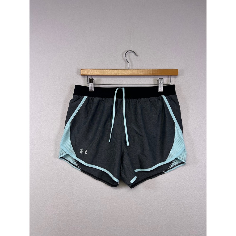 Athletic Under Armour Womens Sm Gray Fly By Running Shorts Mesh HeatGear Liner